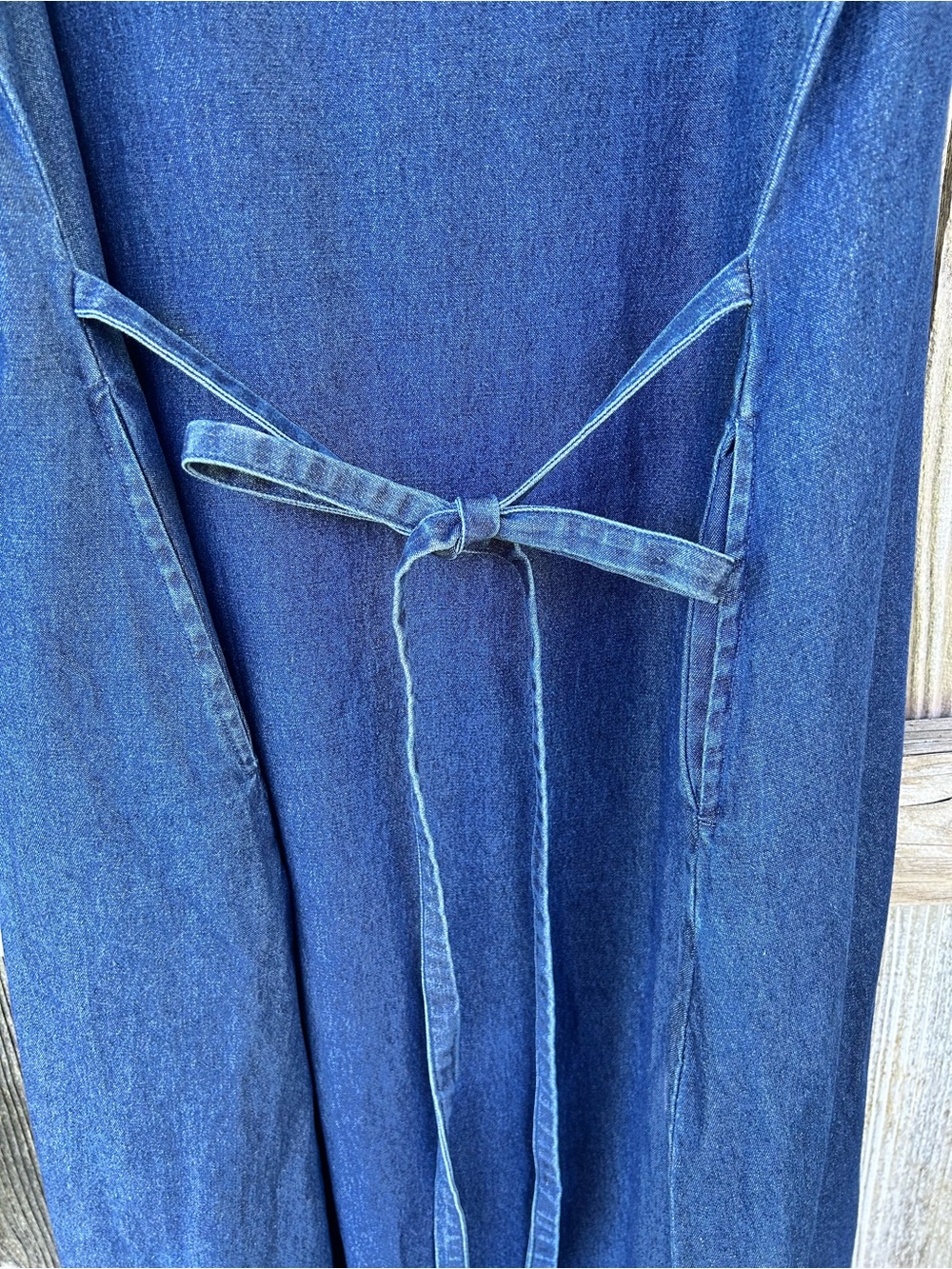 Vermont Country Store Dress Womens Plus Size 2X Denim Jumper Modest Maxi Dress - Picture 7 of 8